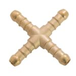 Brass X Connector